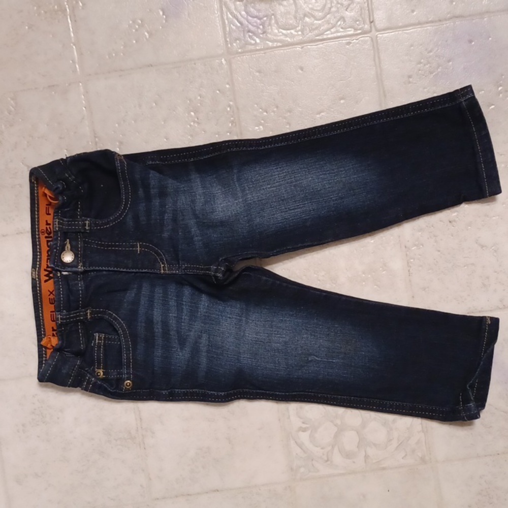 Wrangler flex dark blue jeans boys size 2t